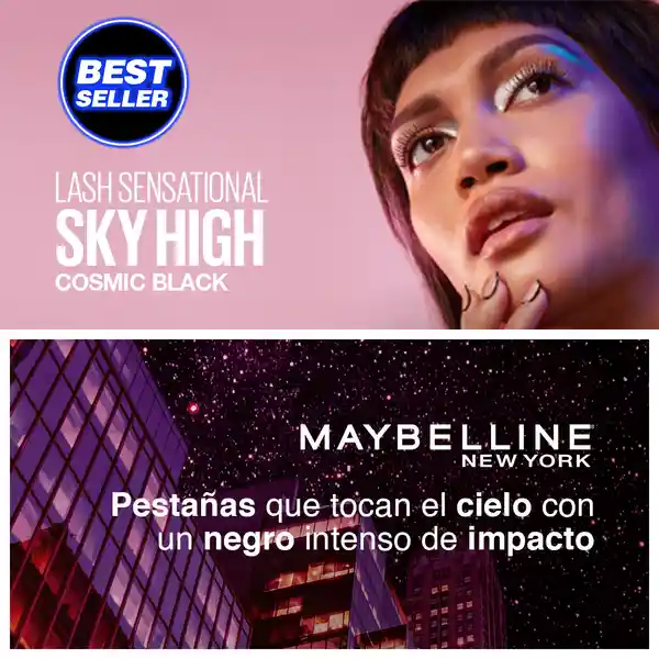 Maybelline Pestañina Sky High Cosmic Black 7 mL