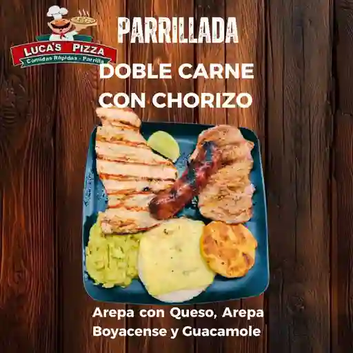 Doble carne con chorizo