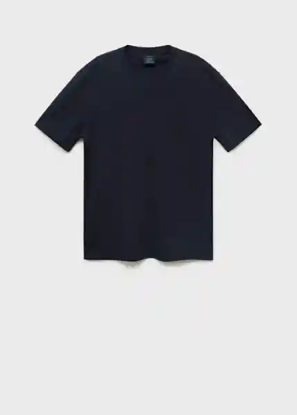 Camiseta Kimi Navy Talla S Hombre Mango