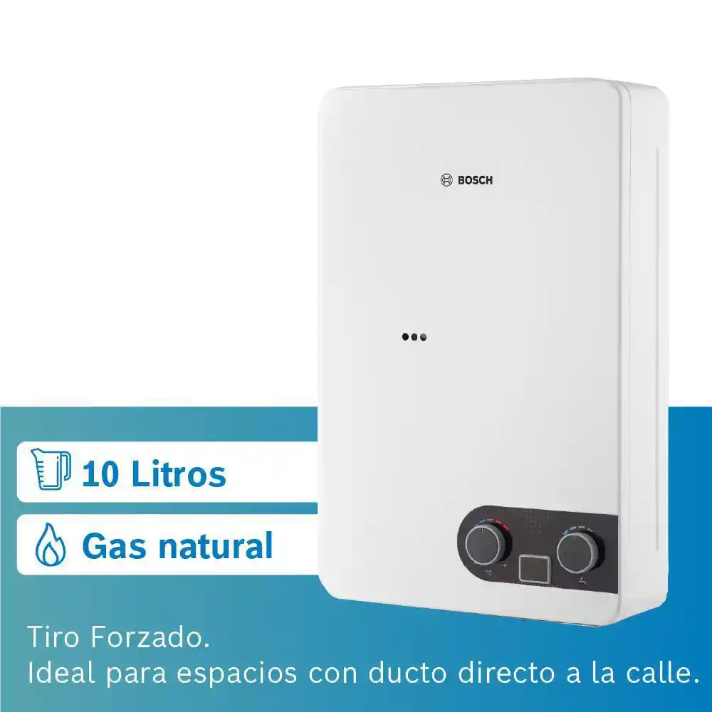 Bosch Calentador de Paso Gas Natural 