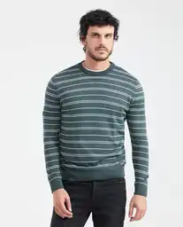 Suéter Stripes Masculino Verde Nafta Ultra Oscuro S Chevignon