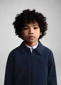 Chaqueta Parka Fernando Navy Talla 07 Niños Mango