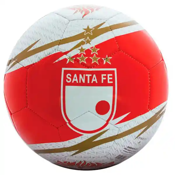 Golty Balón Fútbol Hincha Santa Fe N° 5 Blanco y Rojo