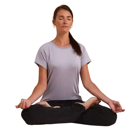 Kimjal Camiseta Yoga Suave Mujer Lavanda Talla L