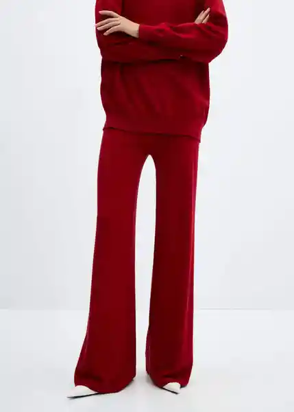 Pantalón Vieira Mujer Rojo Talla M Mango