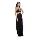 Vestido Largo Clematis Negro Talla L