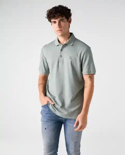 Camiseta Polo Hombre Verde Talla M 802G020_VER165804 Americanino