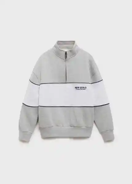 Buzo Sudadera Apres Gris Medio Vigore Talla 10 Niños Mango