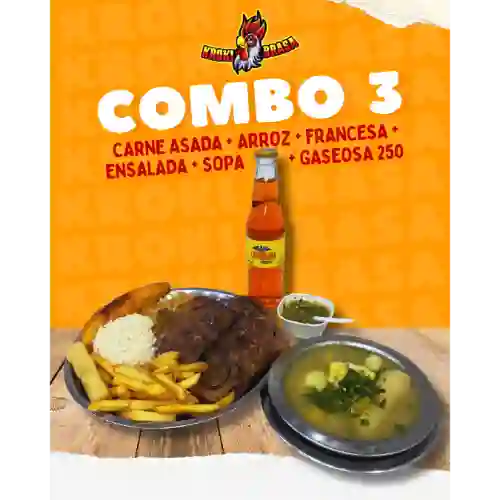 Combo 3 Carne Asada