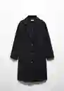 Abrigo Parisino Negro Talla 21 Teen Niñas Mango