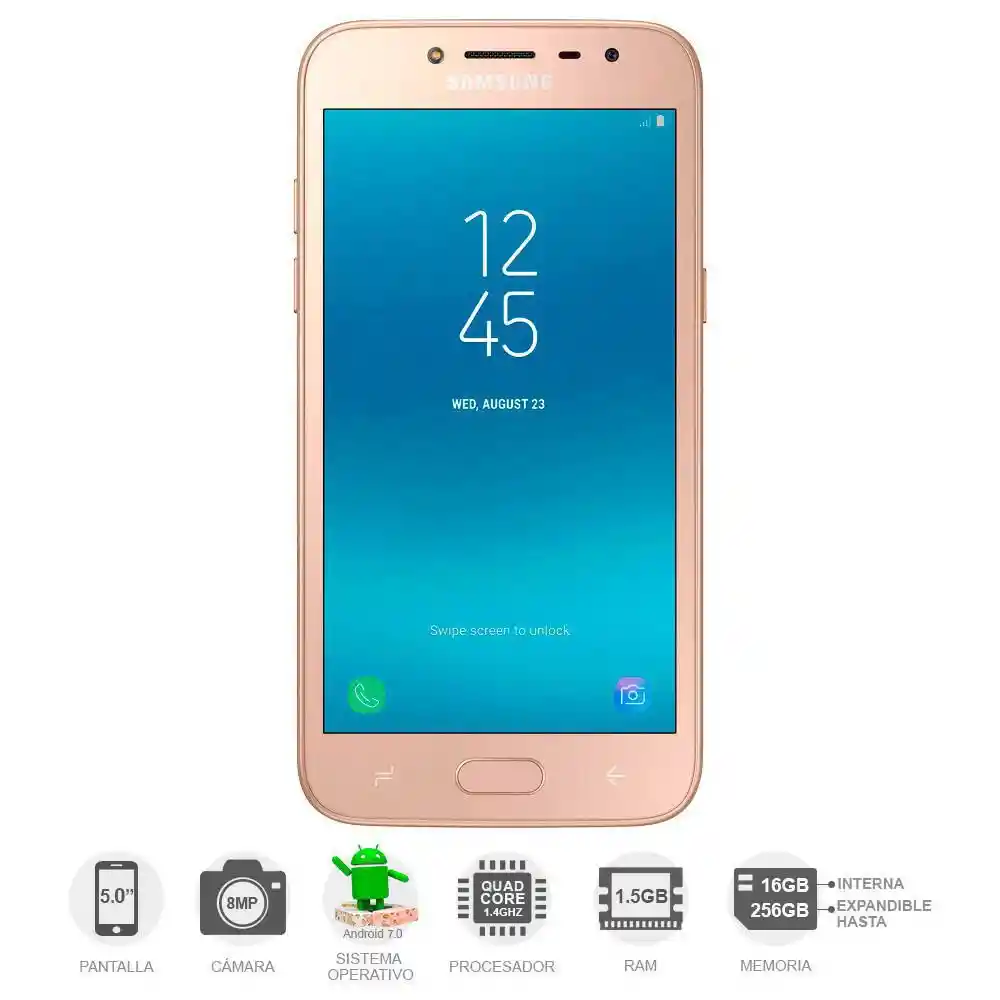 Galaxy J2 Pro Dorado Marca: Samsung