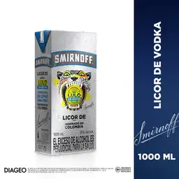 Smirnoff x1 Lulo Sin Azúcar vodka saborizado listo para tomar 1000 ml