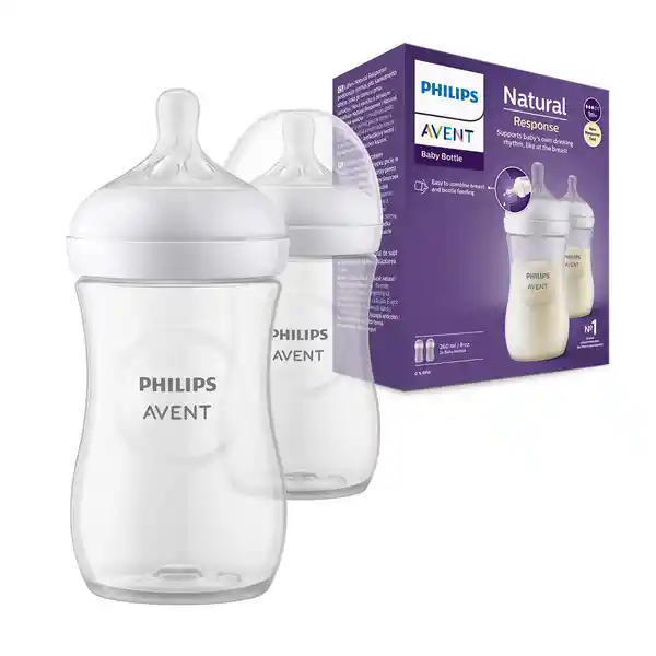 Avent Biberón Natural Transparente 9 oz