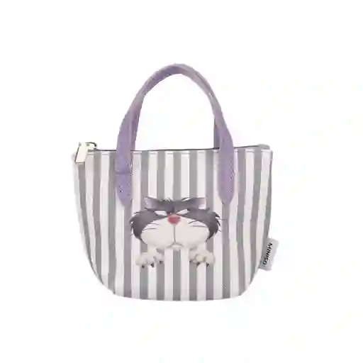 Bolso Minnie Disney Cat Colección Lucifer Gris Miniso