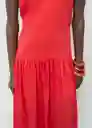 Vestido Gilda Rojo Valentino Talla S Mujer Mango