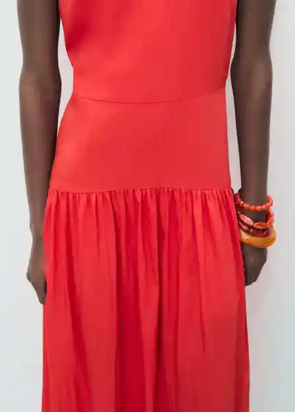 Vestido Gilda Rojo Valentino Talla S Mujer Mango