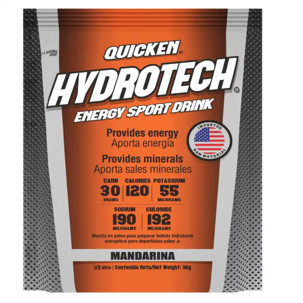 Quicken Bebida Hidratante Hydrotech Mandarina