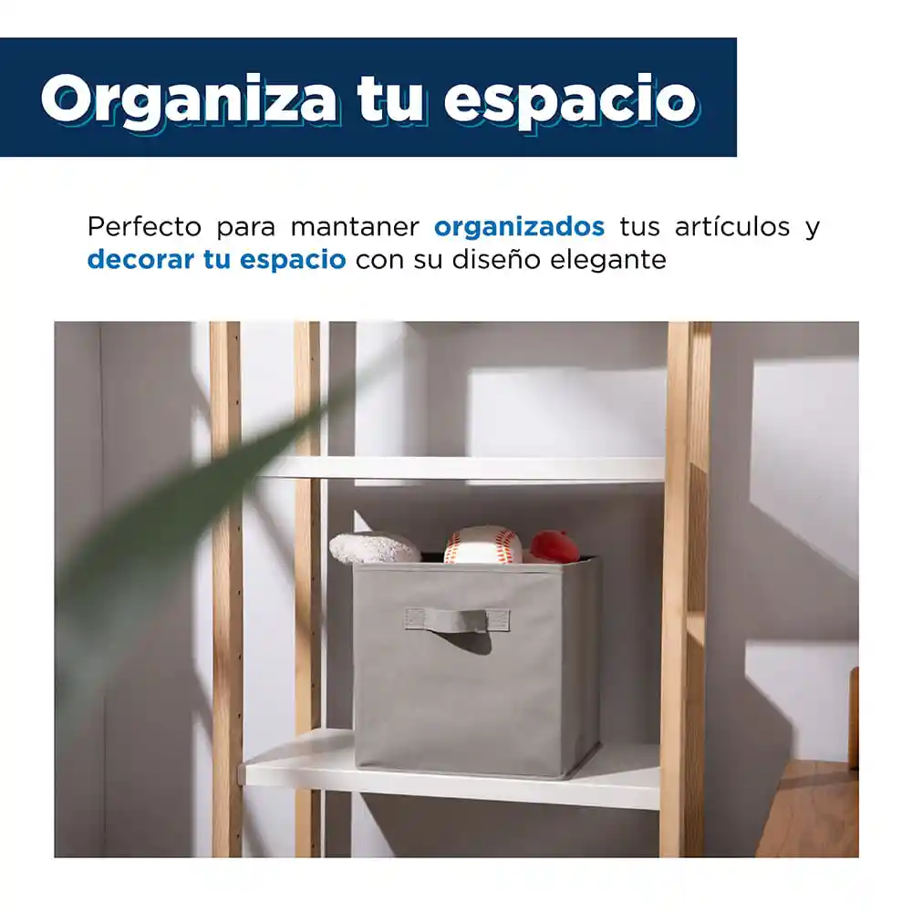 Miniso Cubo de Almacenamiento de Tela no Tejida Gris