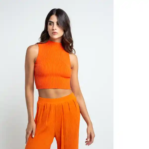 Saco Tejido Mujer Naranja Lirio Medio Talla S Naf Naf