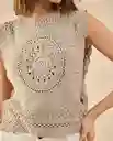 Blusa Tejido Londres Medio Gris Talla L 462G210 Esprit