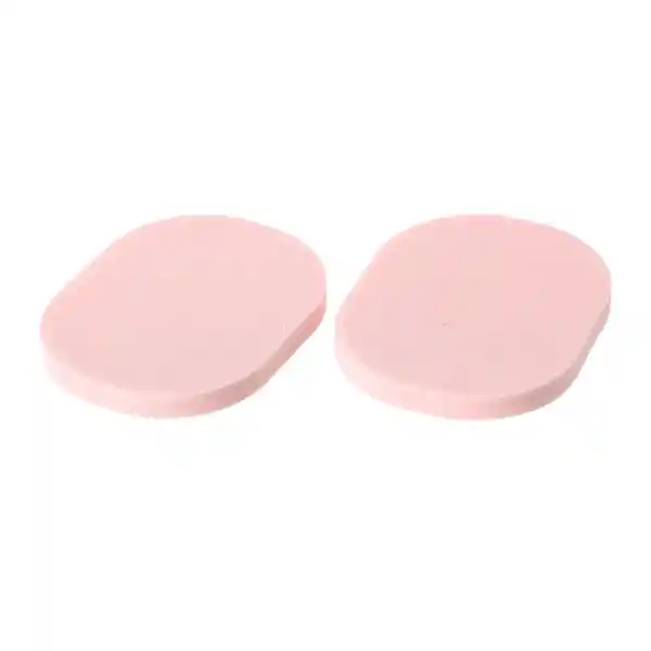 Miniso Esponja Para Maquillaje Doble Uso Ovalado Rosa