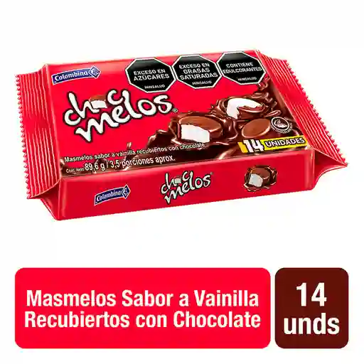 Chocmelos Masmelo Cubierto de Chocolate
