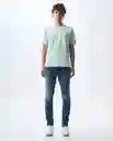 Camiseta Hombre Azul Talla XXL 841G003_AZU134405 Americanino