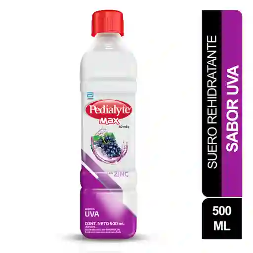 Suero Rehidratante Pedialyte Max 60 Uva Frasco