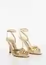 Sandalias Noto1 Oro Talla 42 Mujer Mango