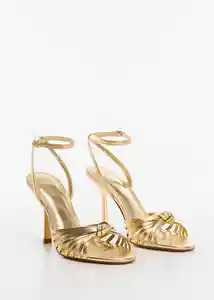 Sandalias Noto1 Oro Talla 42 Mujer Mango