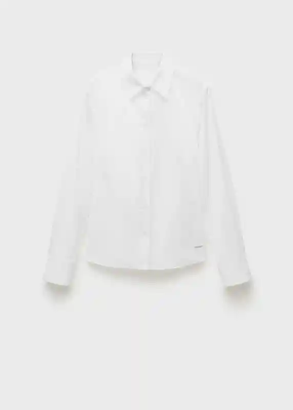 Camisa Sofita Blanco Talla M Mujer Mango