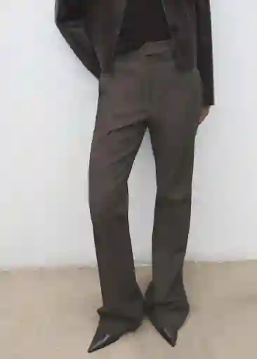 Pantalón Emma Gris Talla 42 Mujer Mango