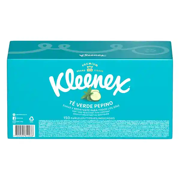 Pañuelos Faciales Kleenex Aromas Té Verde & Pepino 