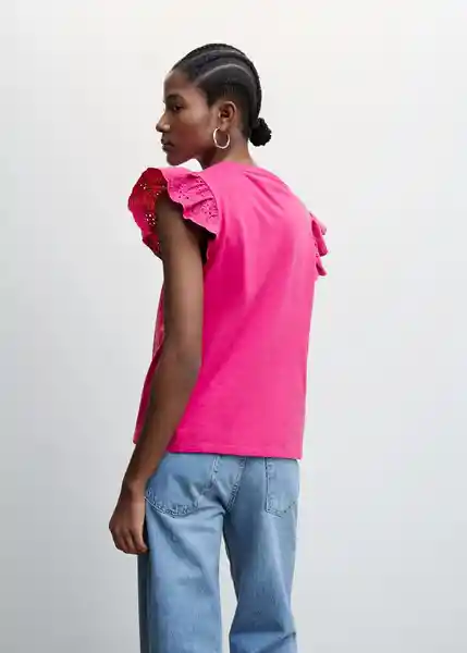 Camiseta Duna Fucsia Talla XS Mujer Mango