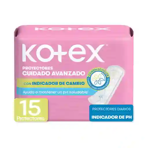 Kotex Protector Diario Con Indicador de Ph 15 Und