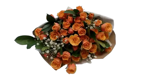 Bouquet Mini Rosas (Spray) Tonos Salmón