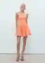 Vestido Rumba Naranja Talla XS Mujer Mango