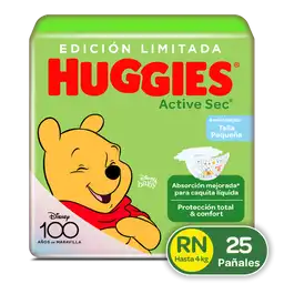 Huggies Pañales Dessechables Active Sec Recién Nacido Etapa 0