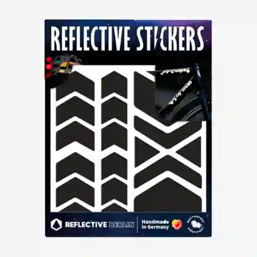 Reflective Berlín Sticker Chevrons Reflect Negro