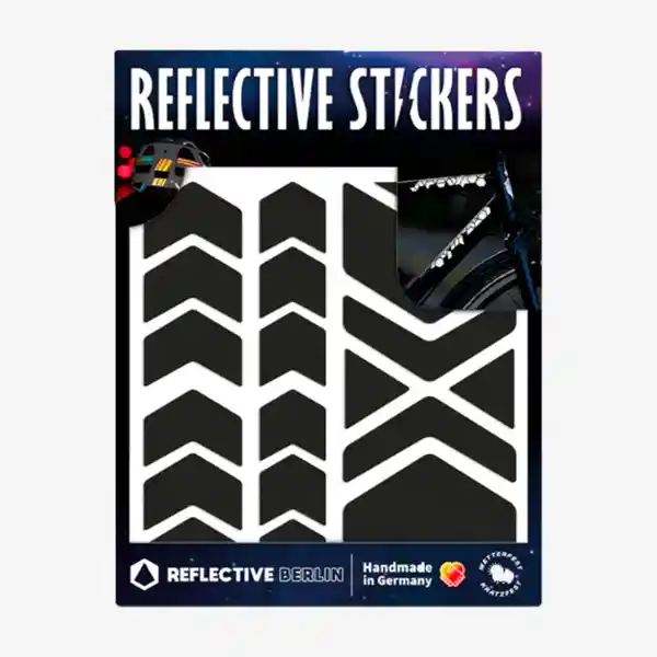 Reflective Berlín Sticker Chevrons Reflect Negro