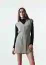 Vestido Mujer Gris Elefante Medio Talla S 573G035 Naf Naf