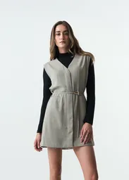 Vestido Mujer Gris Elefante Medio Talla S 573G035 Naf Naf
