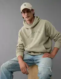 Buzo Hombre Verde Talla SMALL 2525341 American Eagle