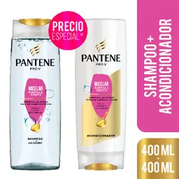 Pantene Pro-V Micelar Shampoo 400mL+Acondicionador 400 mL