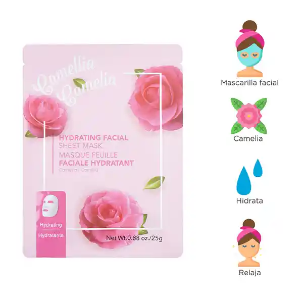 Mascarilla Facial Hidratante de Camelia Miniso