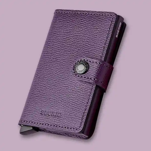 Secrid Billetera Mini Crisple Color Violeta