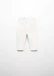 Pantalón Vienab Off White Talla 67 Niñas Mango