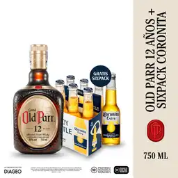 Combo Old Parr 12 Años Whisky Premium + Coronita Extra