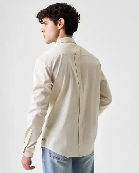Camisa Hombre Crudo Talla S 812G501_CRU120105 Americanino