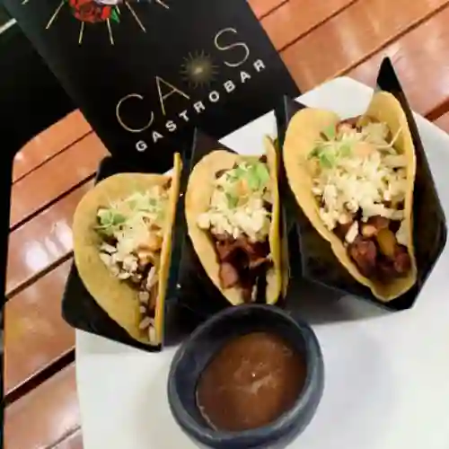 Tacos de Chicharrón X3